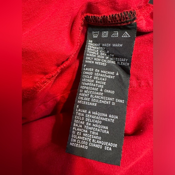 Harley Davidson live to ride collared red long sleeve button down top - Picture 9 of 9